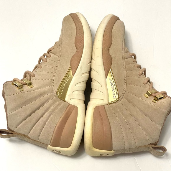 Nike Air Jordan 12 Retro Vachetta Tan AO6068 203 Size Women’s 8.5 - Picture 7 of 13